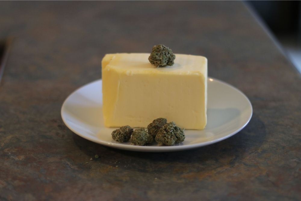small bud atop butter