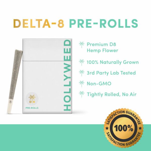 Delta 8 Pre-Rolls 100% satisfaction guarantee