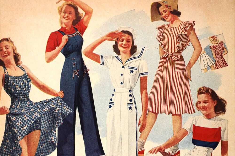 women's fashion of the 40s and 50s